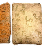 Scarce and Beautiful c. 1830-40s American Block-printed Paper Framed Travel Mirror in Original Paper Sleeve