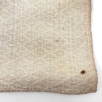 Handwoven and Embroidered Textile by Sarah Sanborn (NH, 1732-1792) with Family Note
