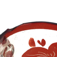 Remember Me, Victorian Hand-blown Glass Sentiment Mug (with Original Rim Imperfection)