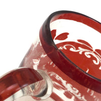 Remember Me, Victorian Hand-blown Glass Sentiment Mug (with Original Rim Imperfection)