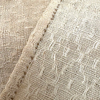 Handwoven and Embroidered Textile by Sarah Sanborn (NH, 1732-1792) with Family Note