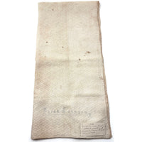 Handwoven and Embroidered Textile by Sarah Sanborn (NH, 1732-1792) with Family Note