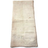 Handwoven and Embroidered Textile by Sarah Sanborn (NH, 1732-1792) with Family Note
