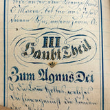SOLD C. Mid 19th Century German Manuscript Devotional with Fraktur Lettering and Amazing Drawings
