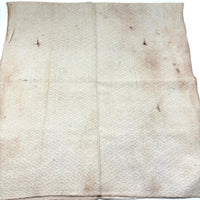 Handwoven and Embroidered Textile by Sarah Sanborn (NH, 1732-1792) with Family Note
