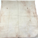 Handwoven and Embroidered Textile by Sarah Sanborn (NH, 1732-1792) with Family Note
