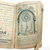 SOLD C. Mid 19th Century German Manuscript Devotional with Fraktur Lettering and Amazing Drawings