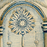 SOLD C. Mid 19th Century German Manuscript Devotional with Fraktur Lettering and Amazing Drawings