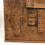 Terrific, Large 19th C. Building Blocks Set with Wonderful Box Lid Repairs