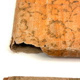 Scarce and Beautiful c. 1830-40s American Block-printed Paper Framed Travel Mirror in Original Paper Sleeve