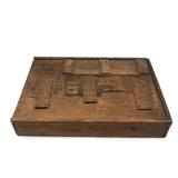 Terrific, Large 19th C. Building Blocks Set with Wonderful Box Lid Repairs