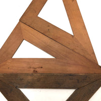 Lovely Set of 3 Antique Drafting Triangles
