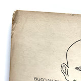 Muscles of the Head, Mid 20th Century Ink and Waterclor School Anatomy Diagram on Board