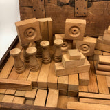 Terrific, Large 19th C. Building Blocks Set with Wonderful Box Lid Repairs
