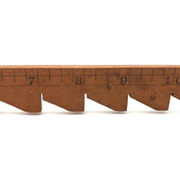 Earliest Tremy's Notched Dressmaker's Ruler with Handwritten Last Inches, 1920s