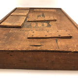 Terrific, Large 19th C. Building Blocks Set with Wonderful Box Lid Repairs
