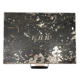 1880s Monogrammed Tin Painter's Box with Palette, Brushes, and Watercolor Tin