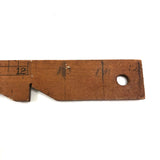 Earliest Tremy's Notched Dressmaker's Ruler with Handwritten Last Inches, 1920s