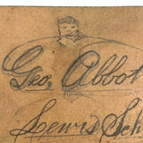 George Abbott's Small 1872 C. Notebook with A Bit of American History and Lots of Calculations