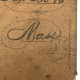 George Abbott's Small 1872 C. Notebook with A Bit of American History and Lots of Calculations