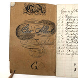 George Abbott's Small 1872 C. Notebook with A Bit of American History and Lots of Calculations