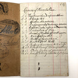 George Abbott's Small 1872 C. Notebook with A Bit of American History and Lots of Calculations