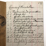 George Abbott's Small 1872 C. Notebook with A Bit of American History and Lots of Calculations