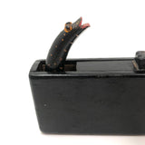 Earlyish 20th C. Hand-carved Folk Art Snake in a Book Shaped Box