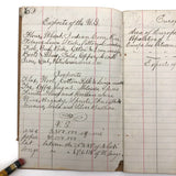 George Abbott's Small 1872 C. Notebook with A Bit of American History and Lots of Calculations