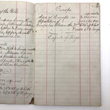 George Abbott's Small 1872 C. Notebook with A Bit of American History and Lots of Calculations