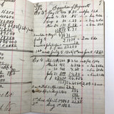 George Abbott's Small 1872 C. Notebook with A Bit of American History and Lots of Calculations