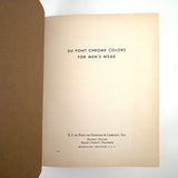 E.I DuPont Chrome Colors for Men's Wear, 90 Color Samples on Pulled Wool, c. 1930s-40s