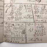 George Abbott's Small 1872 C. Notebook with A Bit of American History and Lots of Calculations