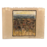 Fall Landscape, William C. Palmer Signed 1972 Mixed Media on Paper