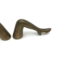 c. 1970s Pair of Brass Ladies Leg Bottle Openers