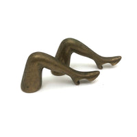 c. 1970s Pair of Brass Ladies Leg Bottle Openers