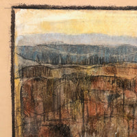 Fall Landscape, William C. Palmer Signed 1972 Mixed Media on Paper