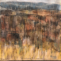 Fall Landscape, William C. Palmer Signed 1972 Mixed Media on Paper
