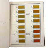E.I DuPont Chrome Colors for Men's Wear, 90 Color Samples on Pulled Wool, c. 1930s-40s