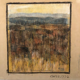 Fall Landscape, William C. Palmer Signed 1972 Mixed Media on Paper
