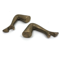 c. 1970s Pair of Brass Ladies Leg Bottle Openers