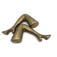 c. 1970s Pair of Brass Ladies Leg Bottle Openers
