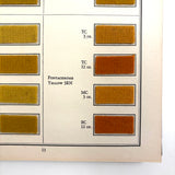 E.I DuPont Chrome Colors for Men's Wear, 90 Color Samples on Pulled Wool, c. 1930s-40s