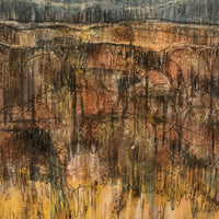 Fall Landscape, William C. Palmer Signed 1972 Mixed Media on Paper