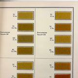 E.I DuPont Chrome Colors for Men's Wear, 90 Color Samples on Pulled Wool, c. 1930s-40s