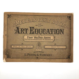 Antique Prang's Model and Object Drawing Lesson's Sketchbook, Largely Completed