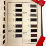 E.I DuPont Chrome Colors for Men's Wear, 90 Color Samples on Pulled Wool, c. 1930s-40s