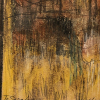 Fall Landscape, William C. Palmer Signed 1972 Mixed Media on Paper