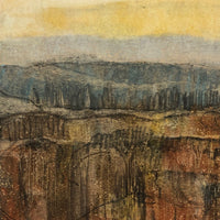 Fall Landscape, William C. Palmer Signed 1972 Mixed Media on Paper