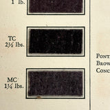 E.I DuPont Chrome Colors for Men's Wear, 90 Color Samples on Pulled Wool, c. 1930s-40s
